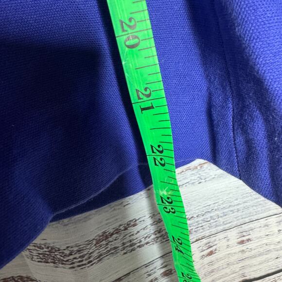 Talbots 20WP Blazer Jacket Bright Royal Blue Cotton Blend with Gold Buttons - Picture 4 of 8